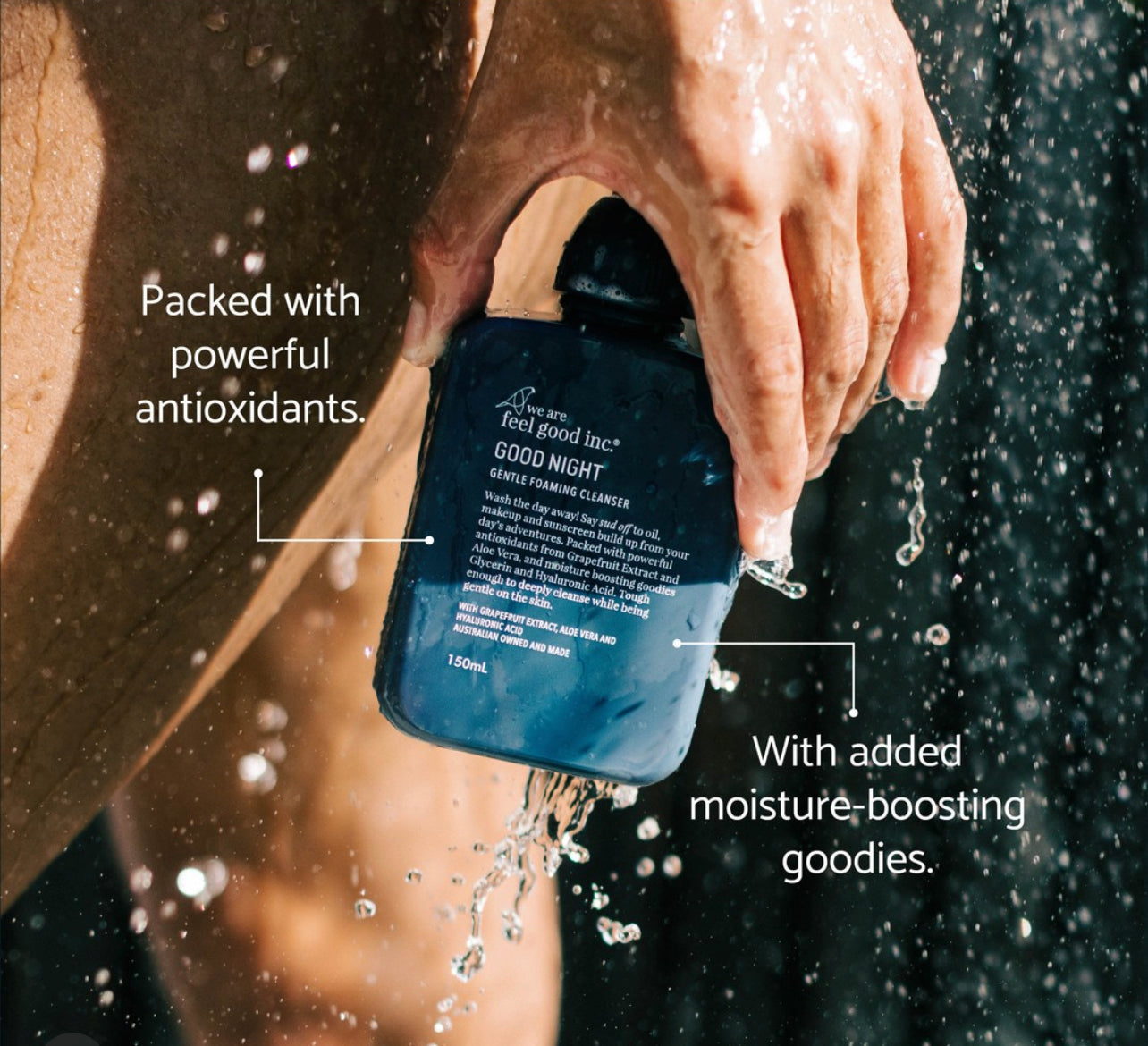 we are feel good “good night foaming cleanser”