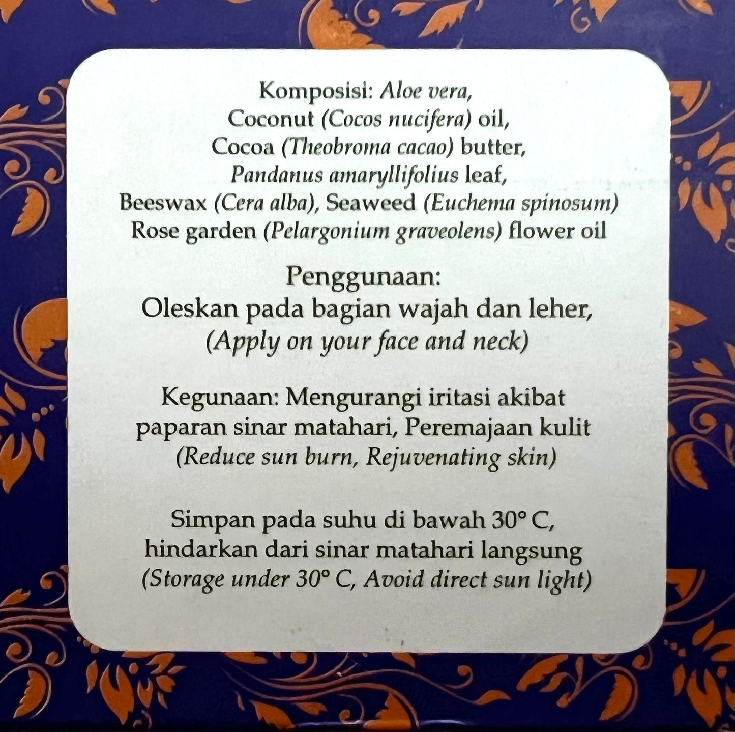 Nadis Herbal || bali moon face cream