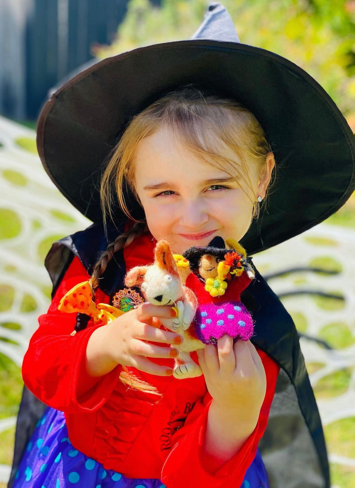 ethik felt || 3 D “room on the broom” finger puppet set