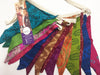 "saree sisters" recycled saree bunting flags