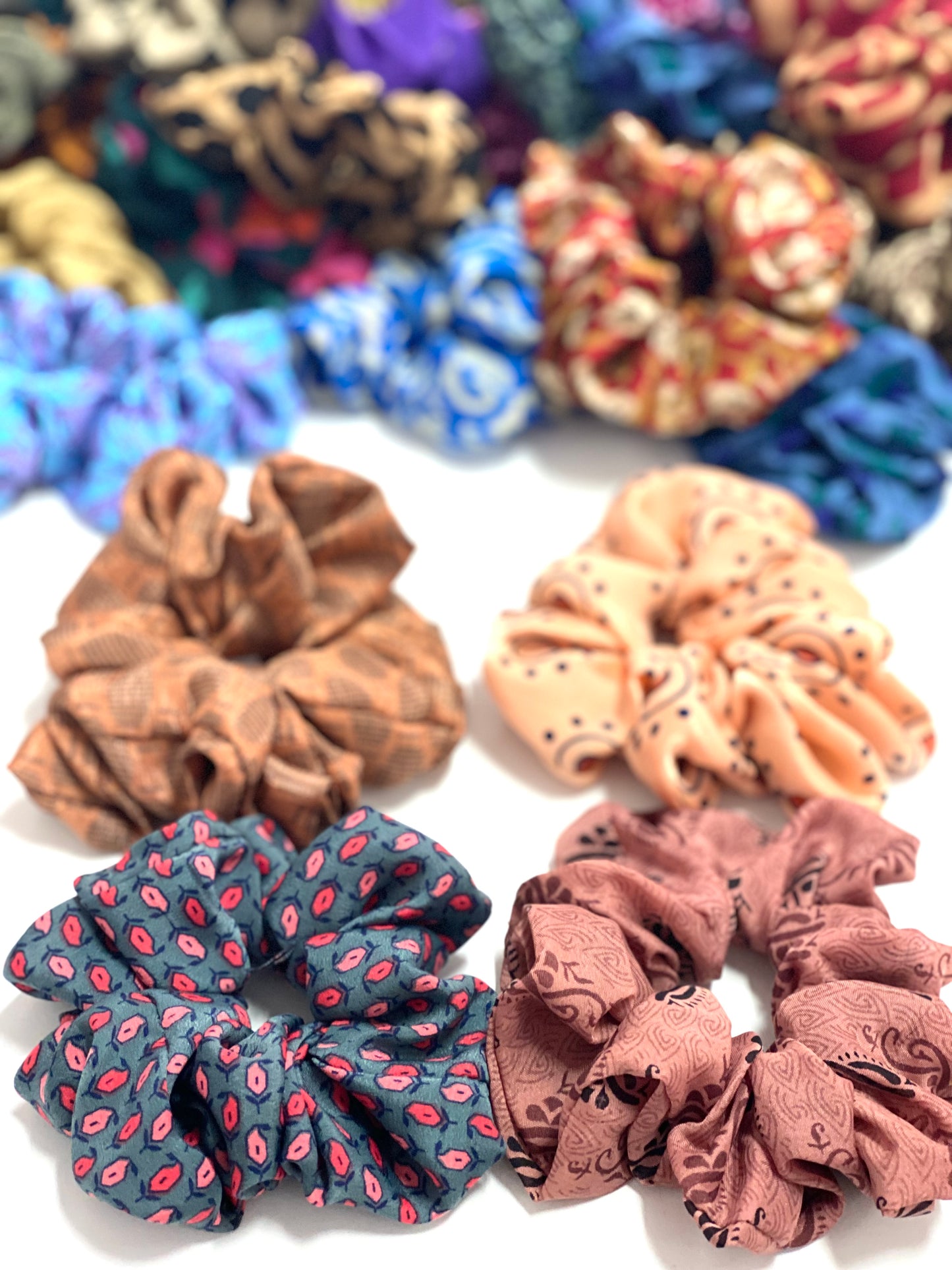 saree sisters || recycled saree scrunchies