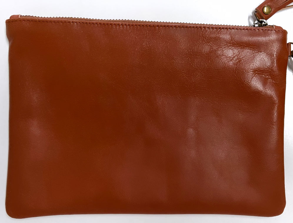 Leather clutch wallet