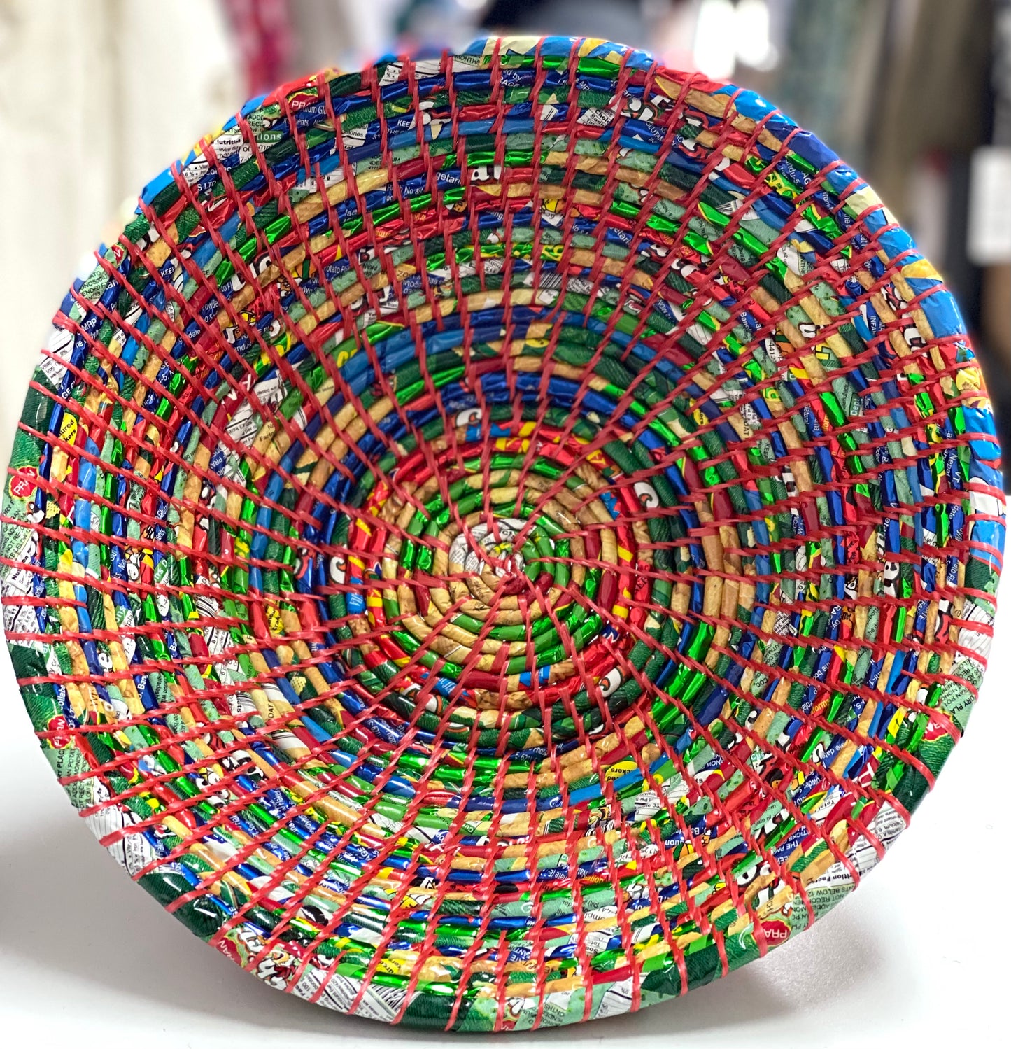 Extra large recycled rubbish bowl