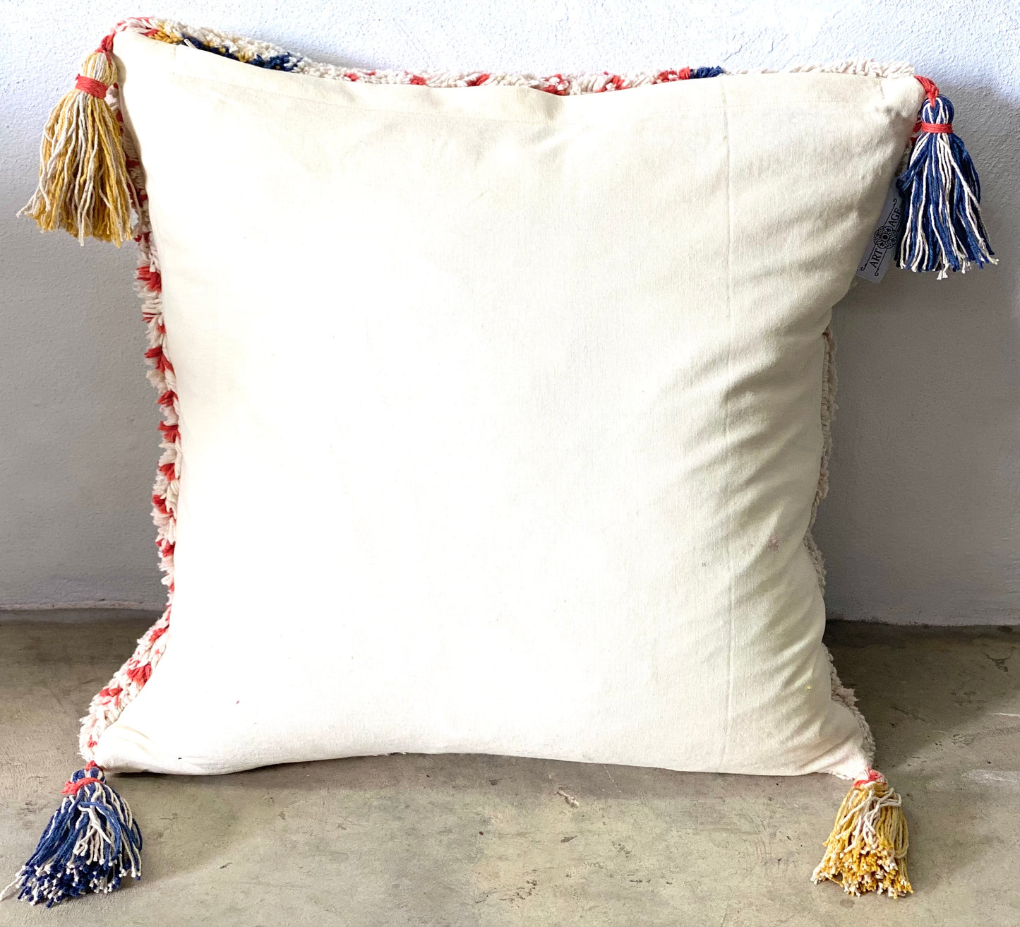 “plush cotton square” cushion