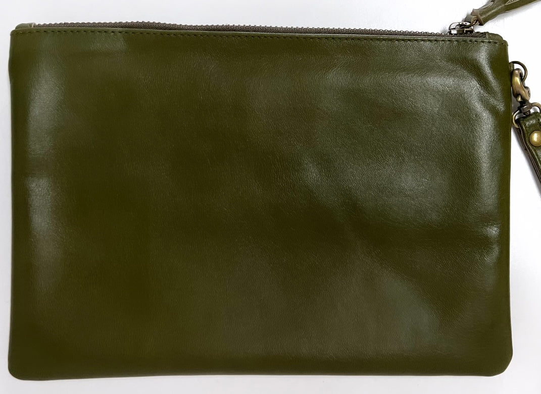 Leather clutch wallet