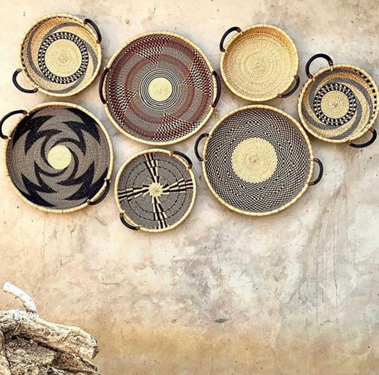 Baba Tree Basket || flat round basket or wall hang ing