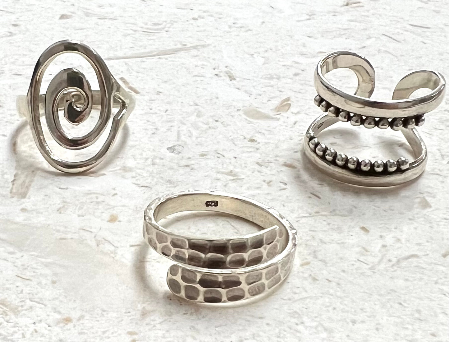 ethik jewellery || $65.00 silver rings