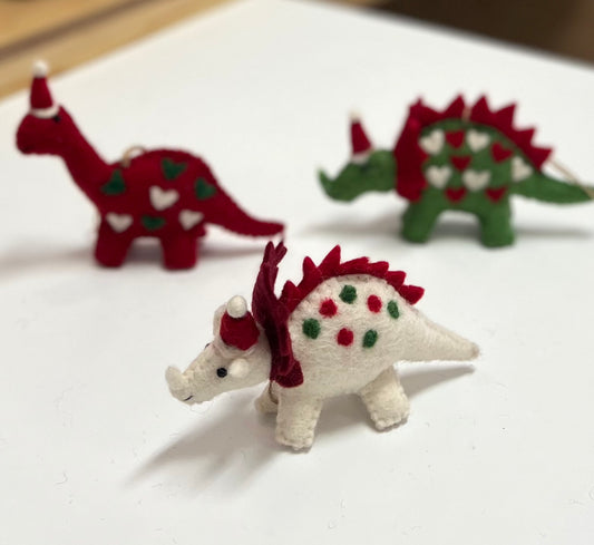 ethik felt || dinosaur xmas decoration