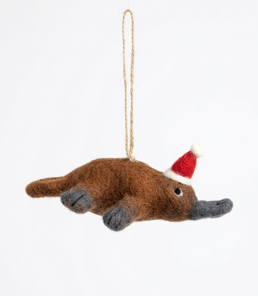ethik felt || platypus xmas decoration