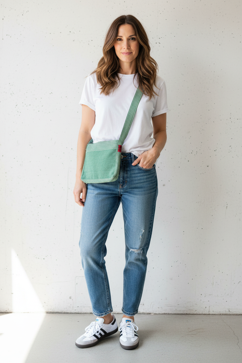 fair trade WSDO || cross body bag || small