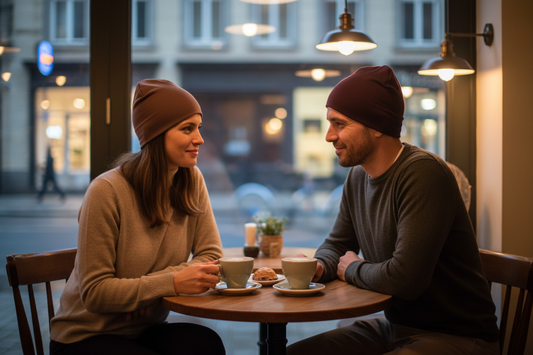 anona organic cotton || knit reversible unisex beanie