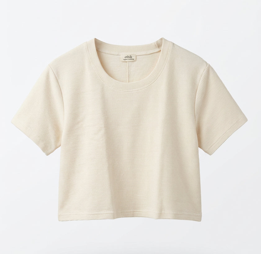 ethik organic cotton || oversized cropped tee