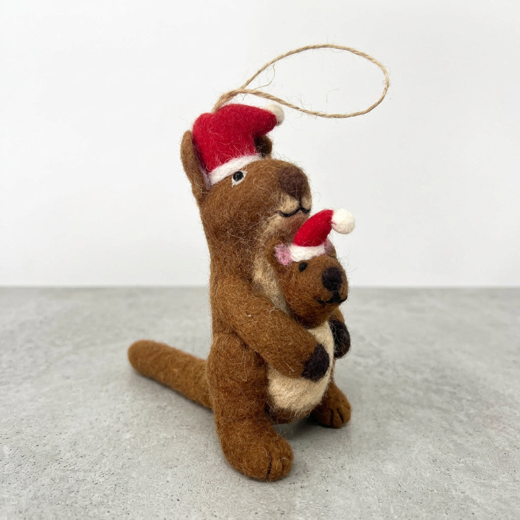 ethik felt || kangaroo xmas decoration