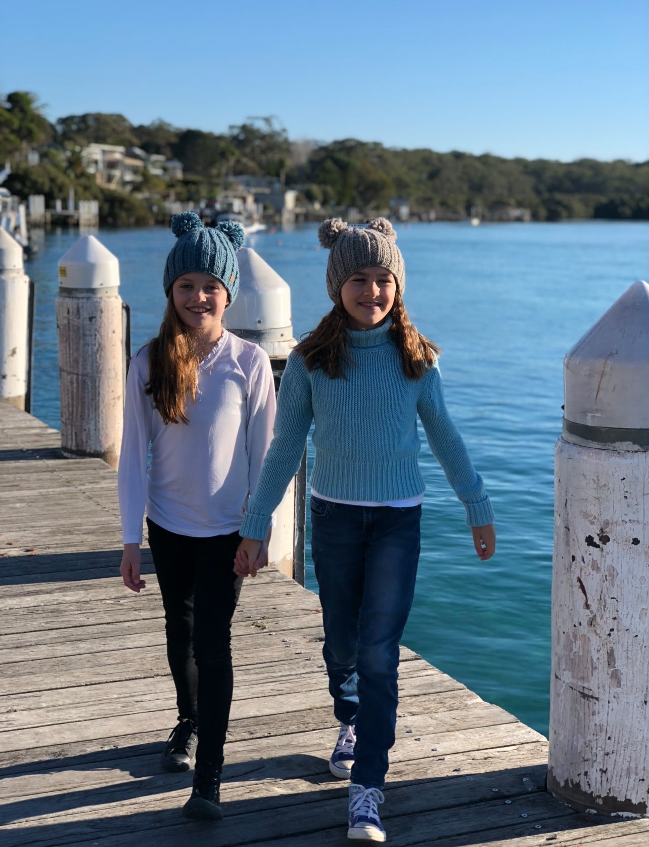 ethik beanie || kids double pom pom