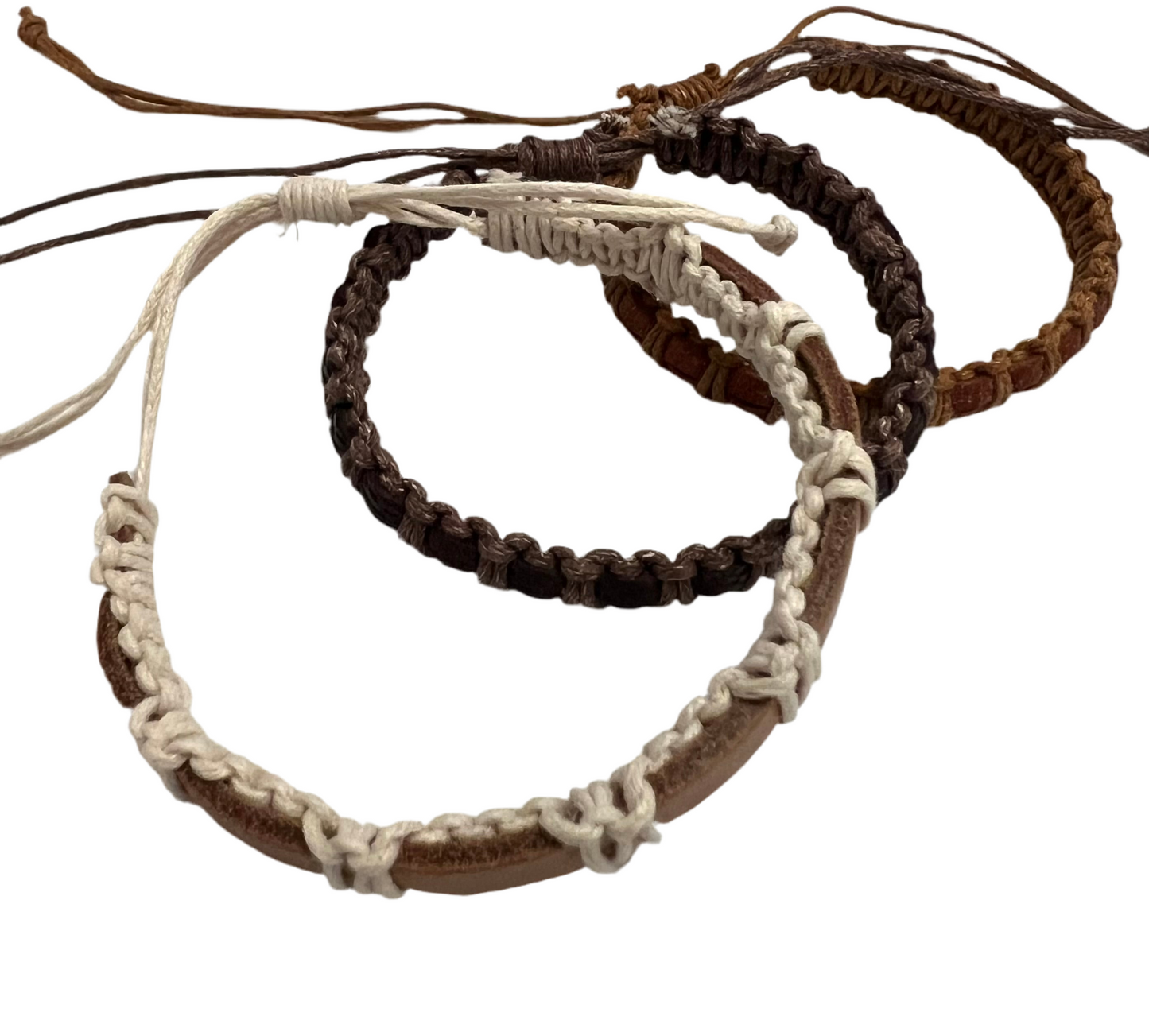ethik woven bracelets || leather
