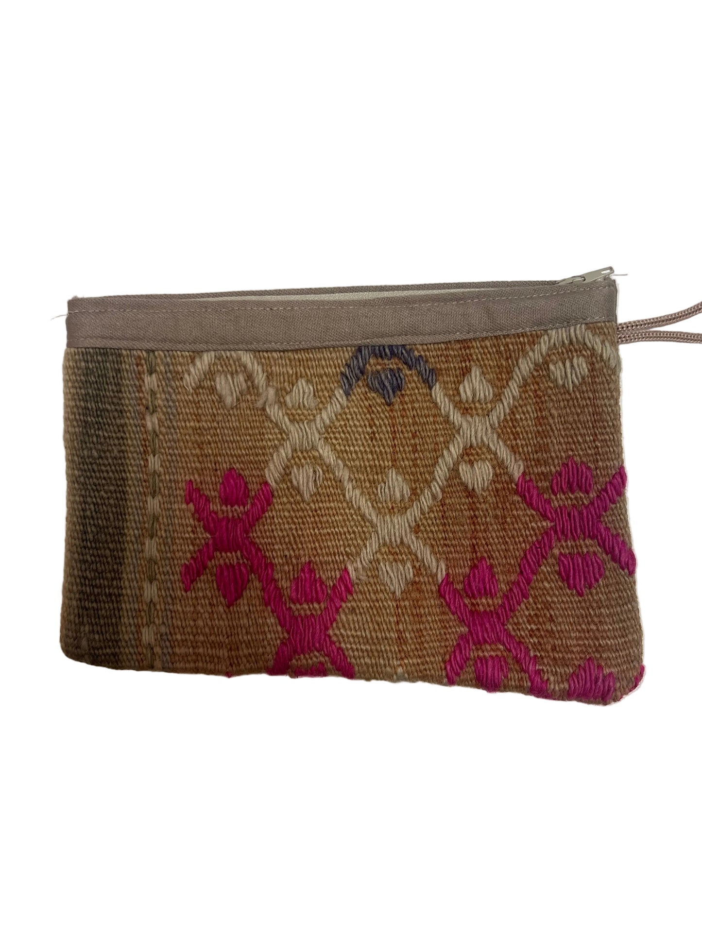 Turkish up-cycled carpet || clutch purse