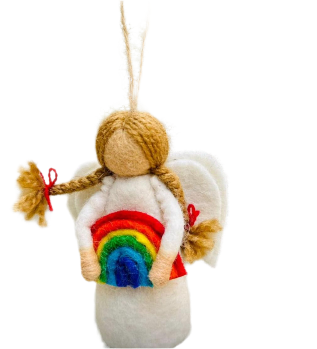 ethik felt || rainbow angel Xmas decoration