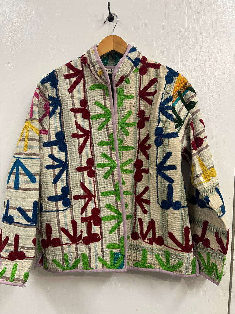 ethik || Reversible Vintage embroidered kantha jacket
