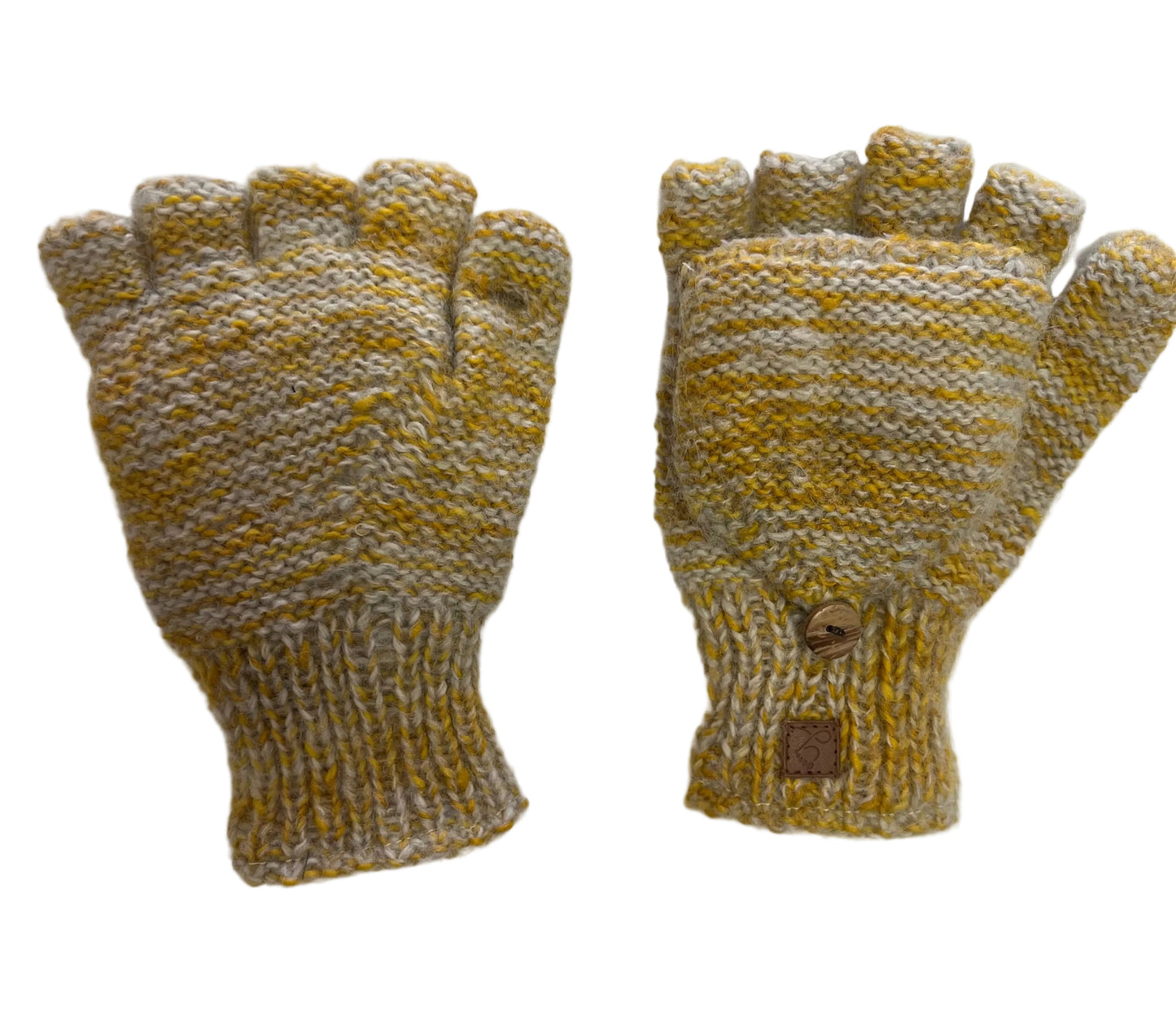 ethik mohair blend || fingerless gloves with mitten