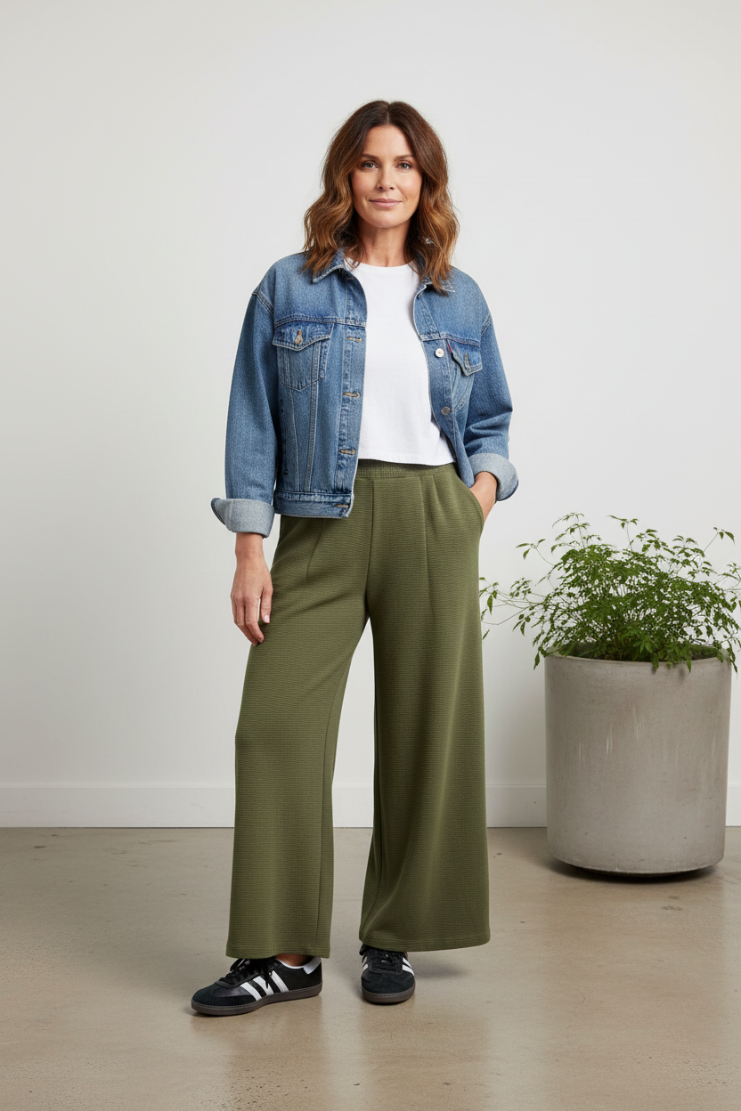 ethik organic cotton || wide leg pants