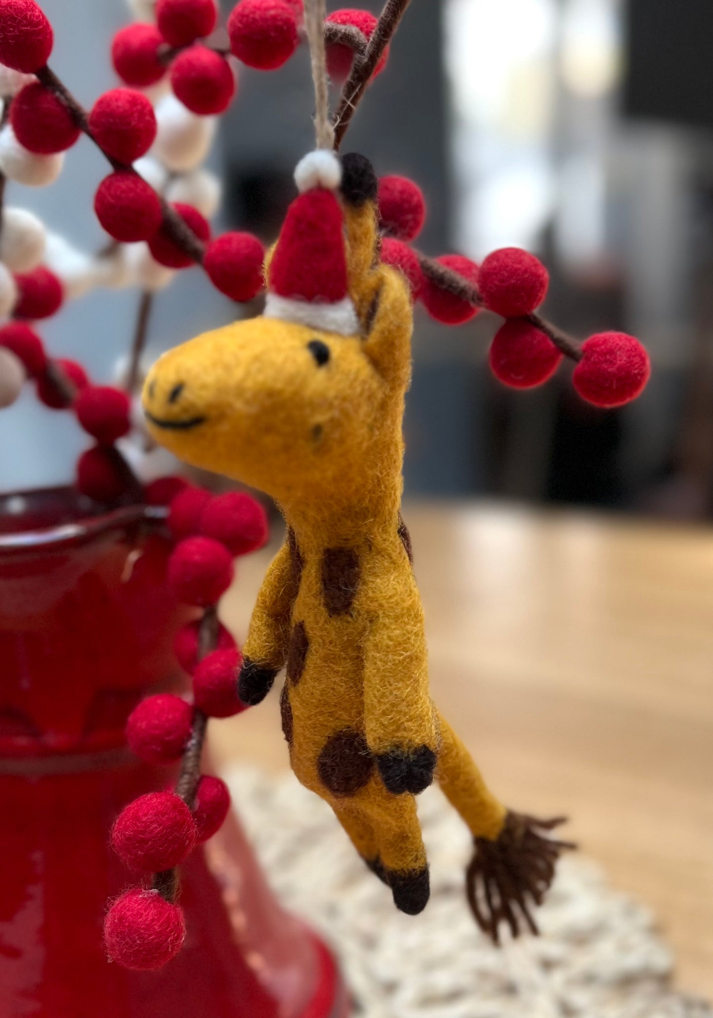 ethik felt || african animal xmas decorations