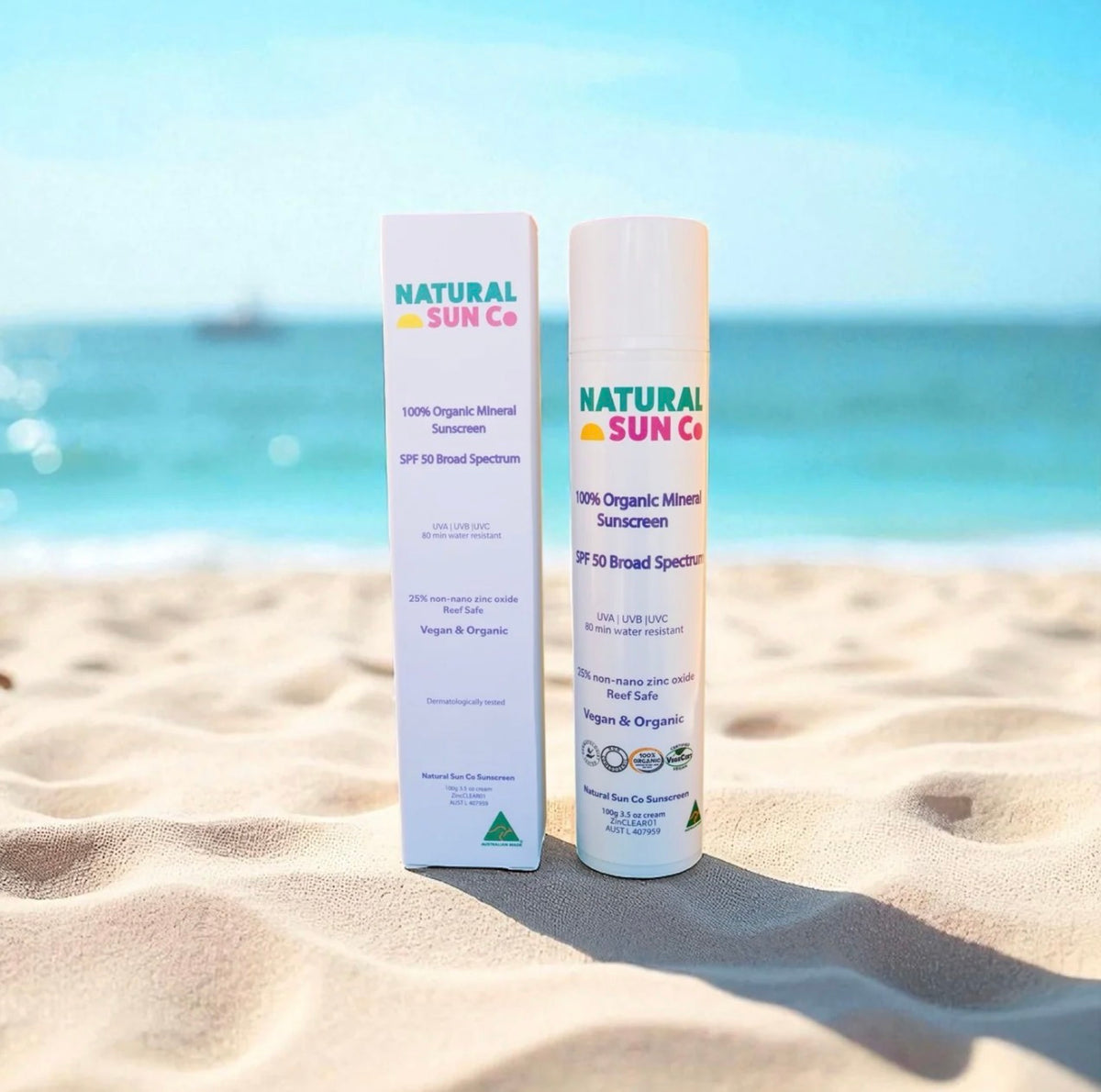 Natural Sun Co sunscreen || organic mineral
