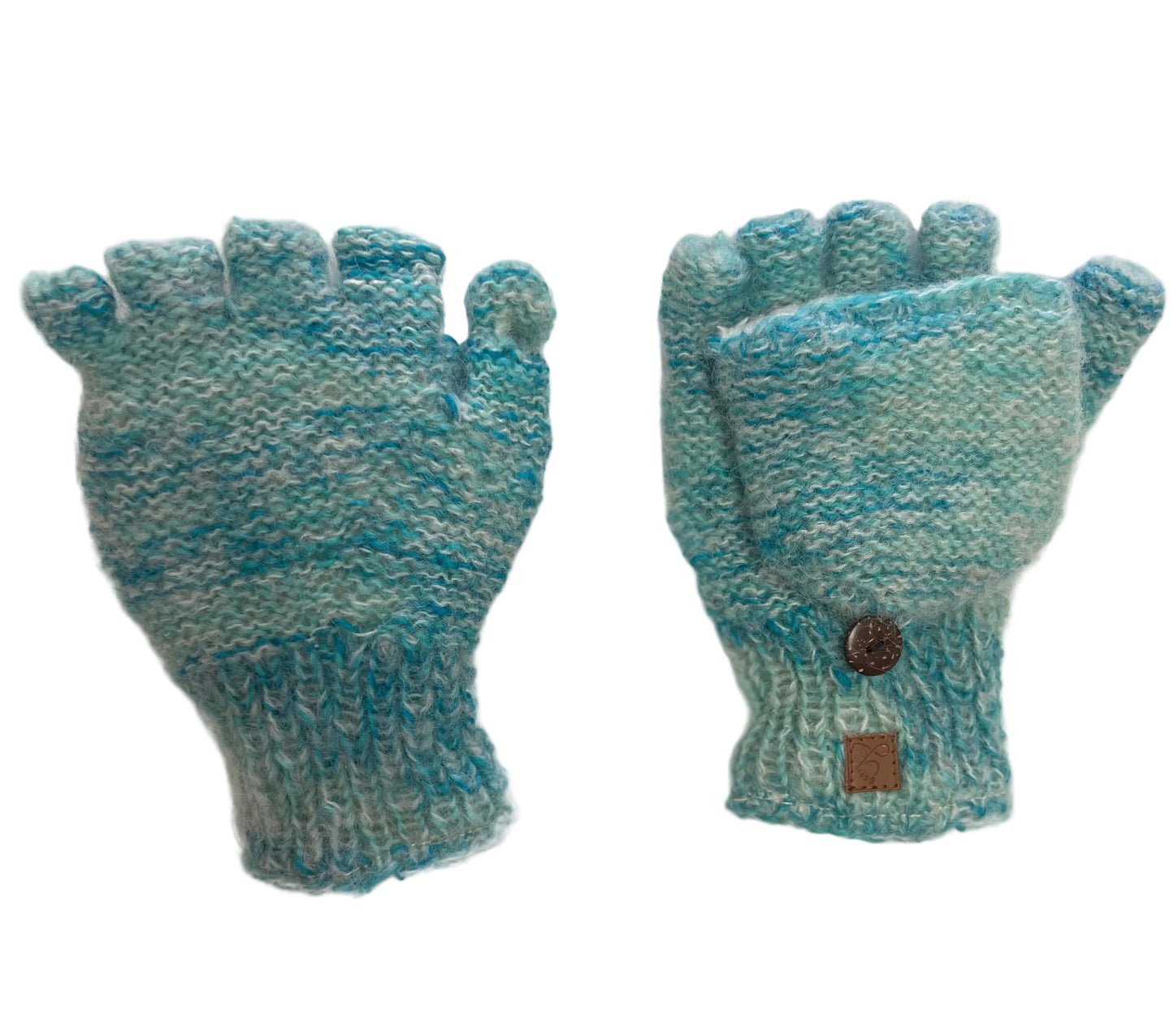 ethik mohair blend || fingerless gloves with mitten