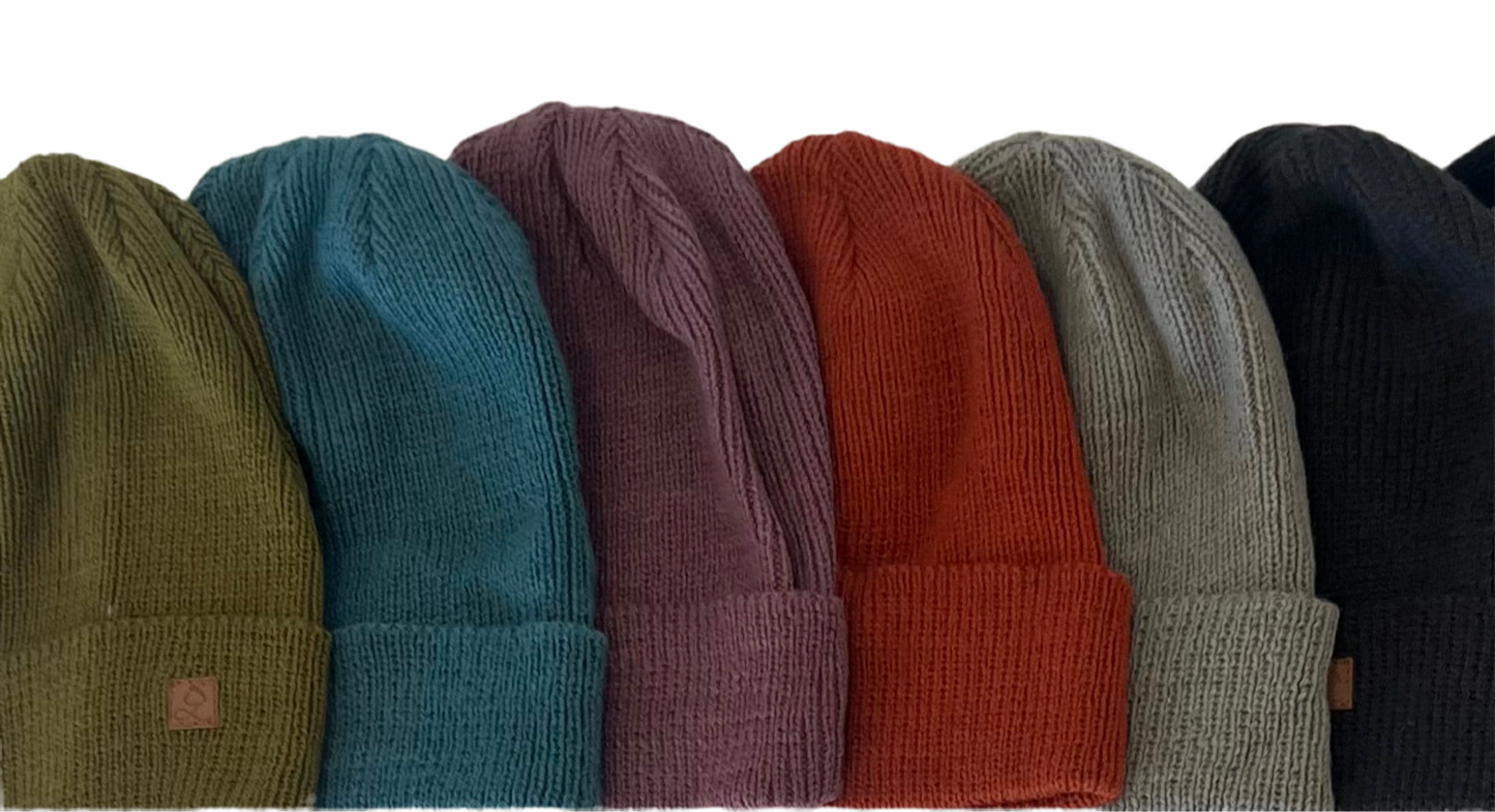 Unisex merino wool beanie