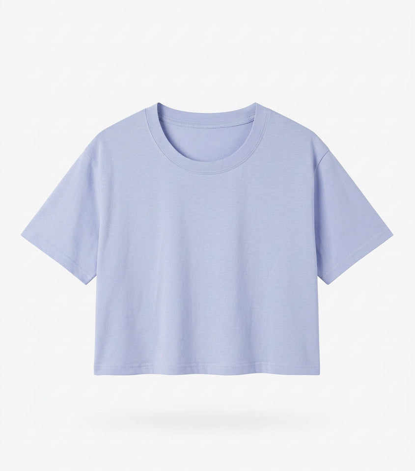 ethik organic cotton || oversized cropped tee
