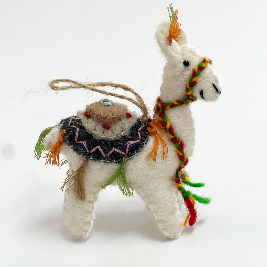 ethik felt || xmas Llama decoration