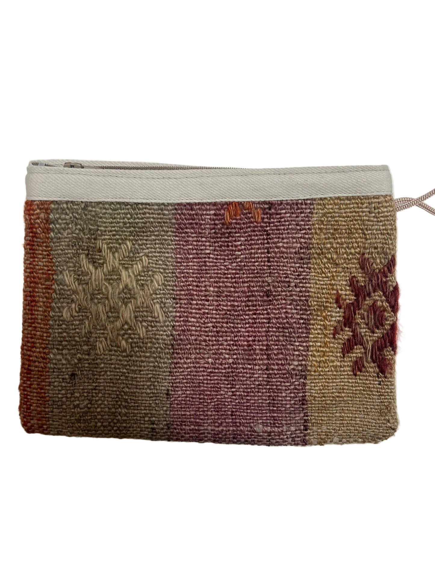 Turkish up-cycled carpet || clutch purse