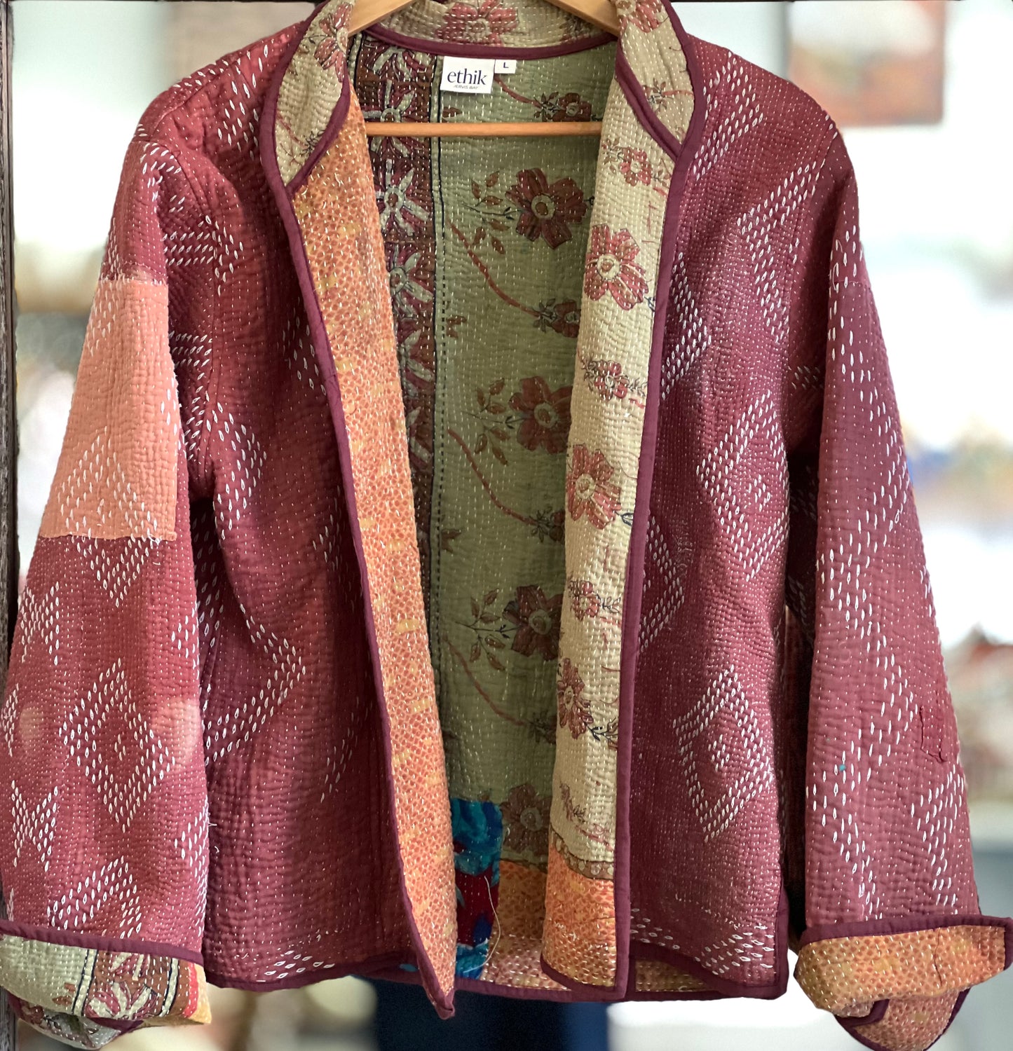 ethik || vintage kantha jacket