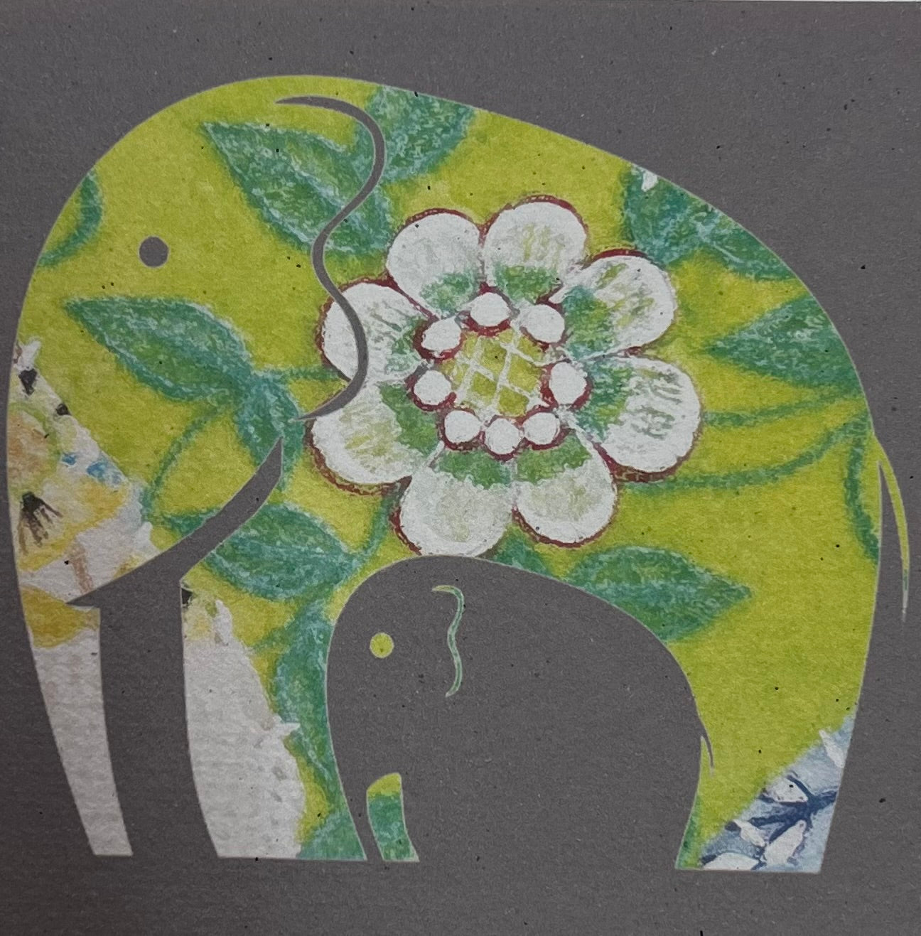 Saraswati paper cards || elephant designs
