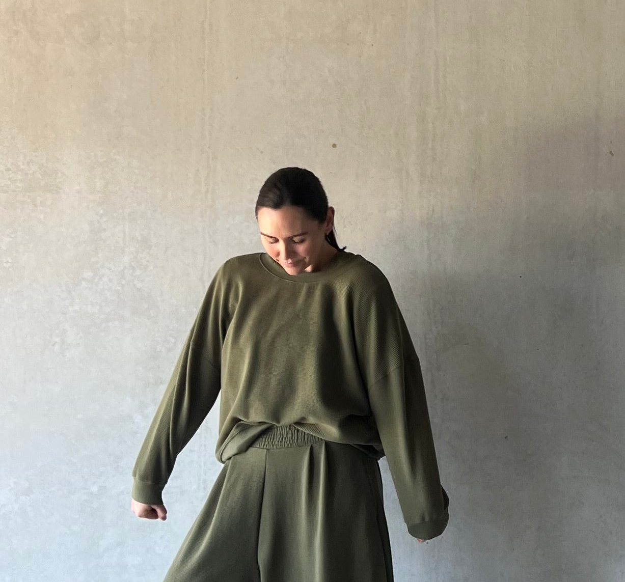 ethik organic cotton || oversized jumper || corduroy