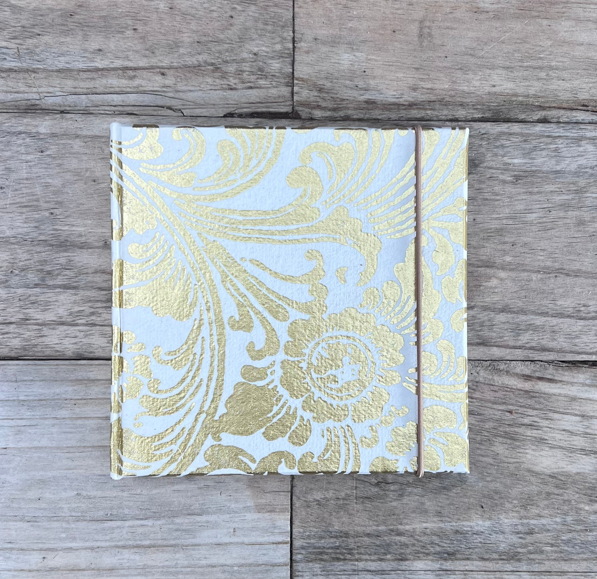 Saraswati paper incense box || prada gold embossed