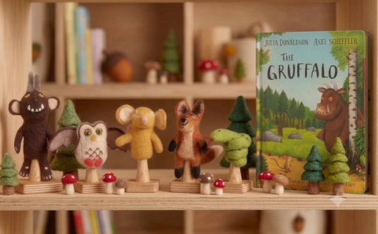 ethik felt || 3 D gruffalo finger puppet set