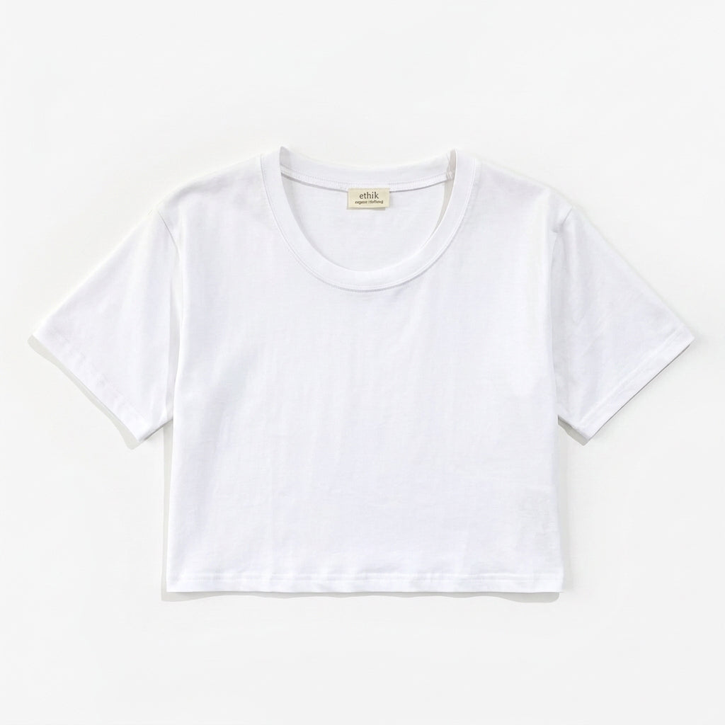 ethik organic cotton || oversized cropped tee