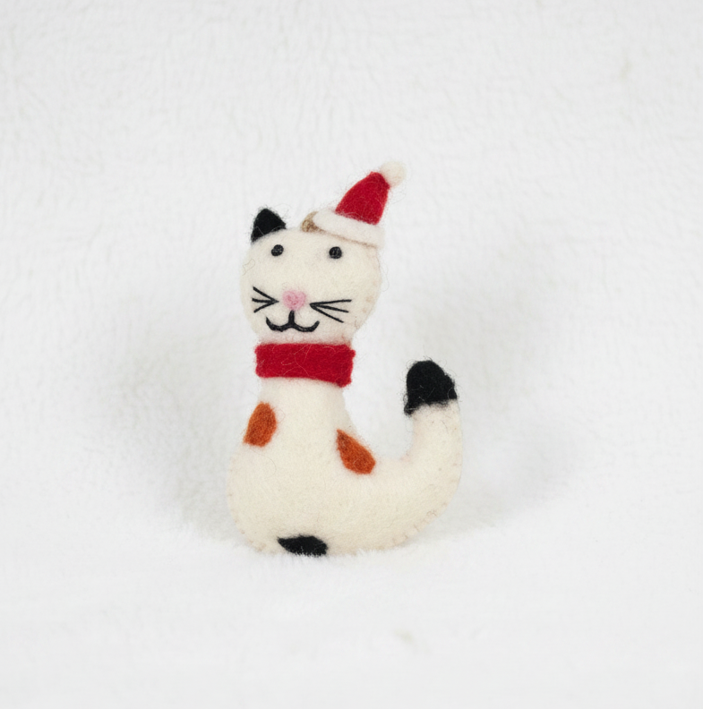 ethik felt || cat xmas decoration