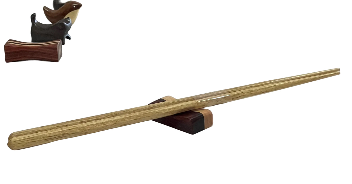 Japanese wooden chop stick holder
