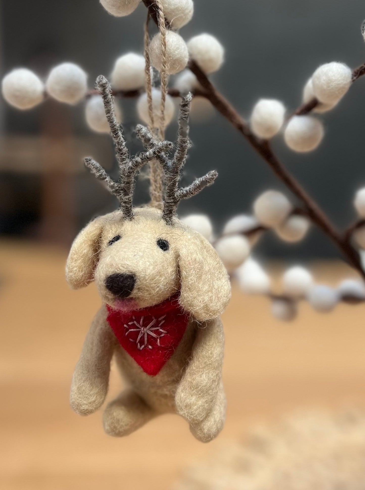ethik felt || xmas dog decoration