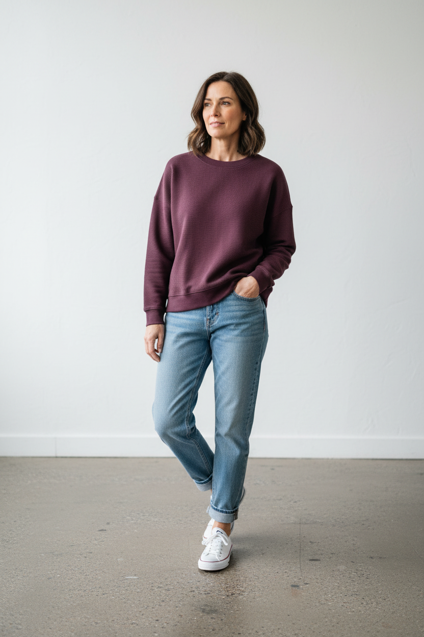 ethik organic cotton || oversized jumper || corduroy