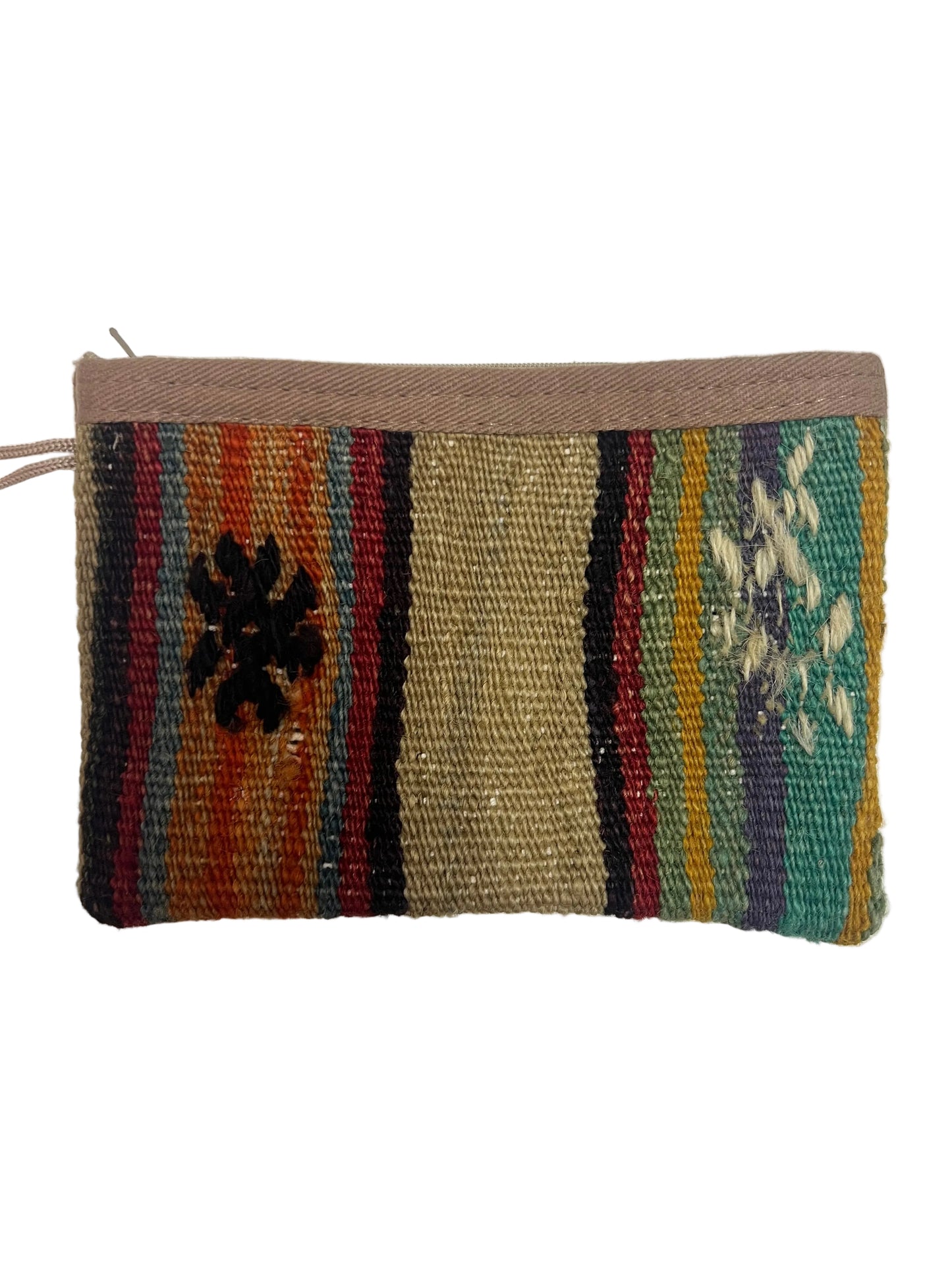 Turkish up-cycled carpet || clutch purse