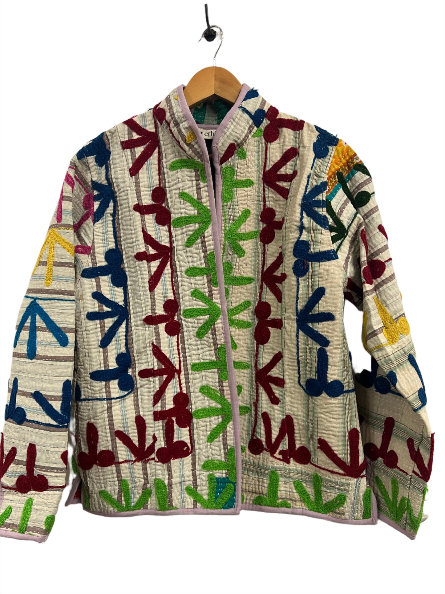 ethik || reversible vintage embroidered kantha jacket