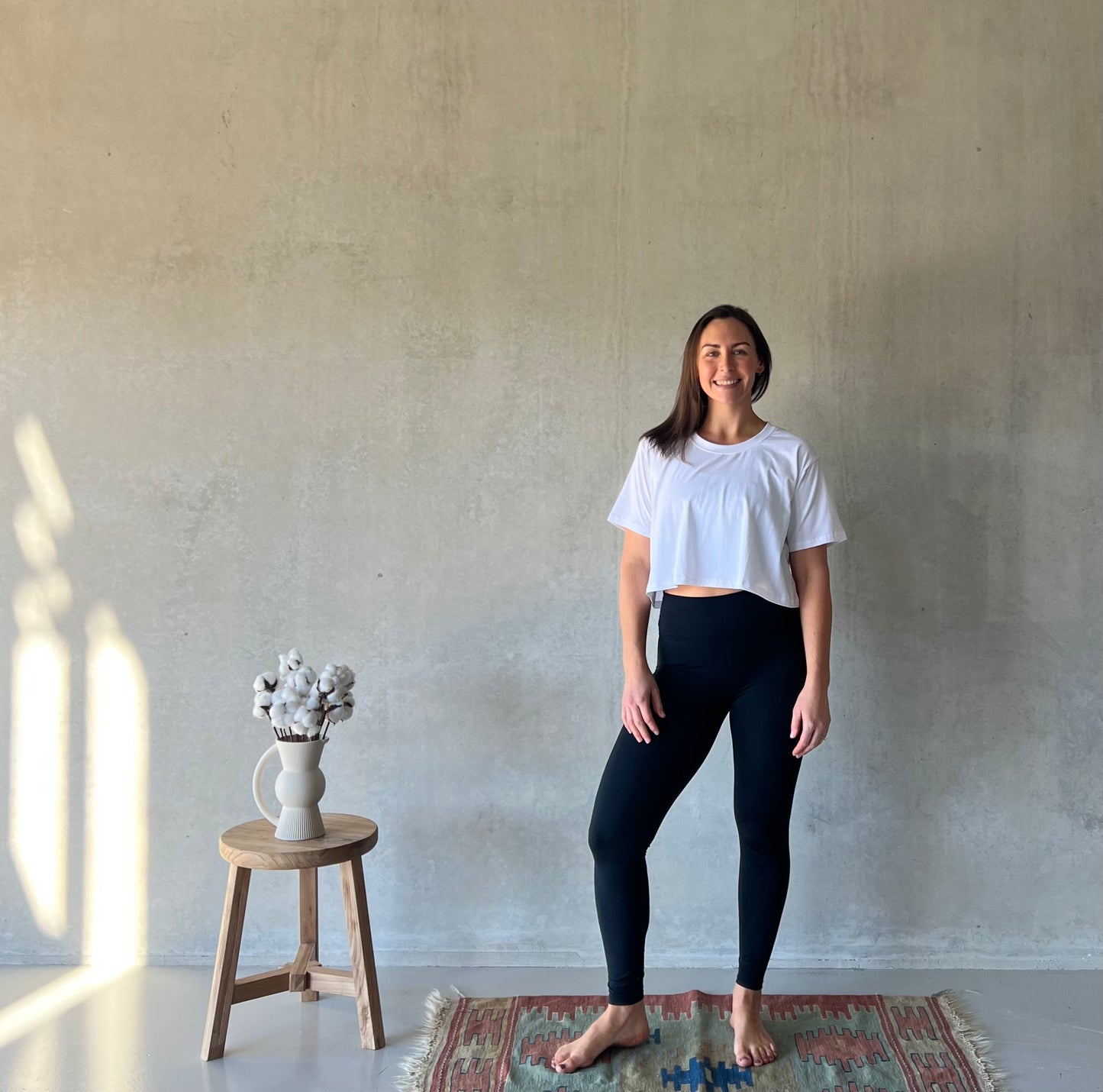 ethik organic cotton || oversized cropped tee