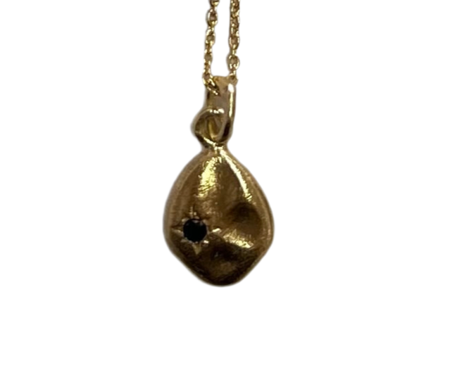 Jaipur gold jewellery || signet stone drop necklace