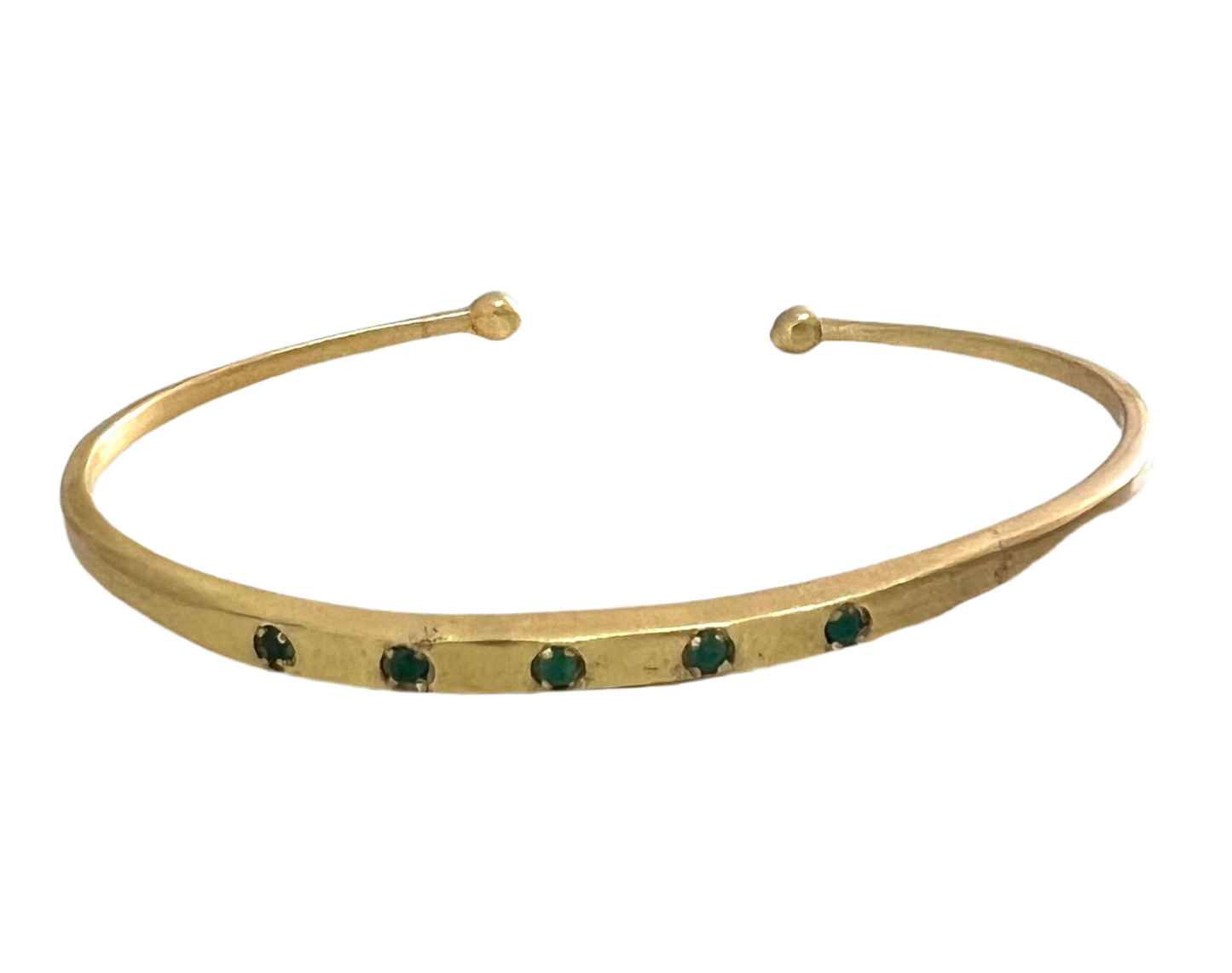 Jaipur gold jewellery || brass and 5 stone bangle