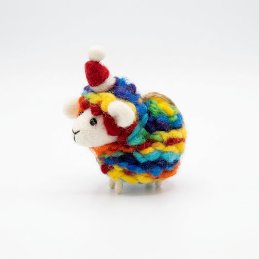 ethik felt || thick loop xmas sheep decoration