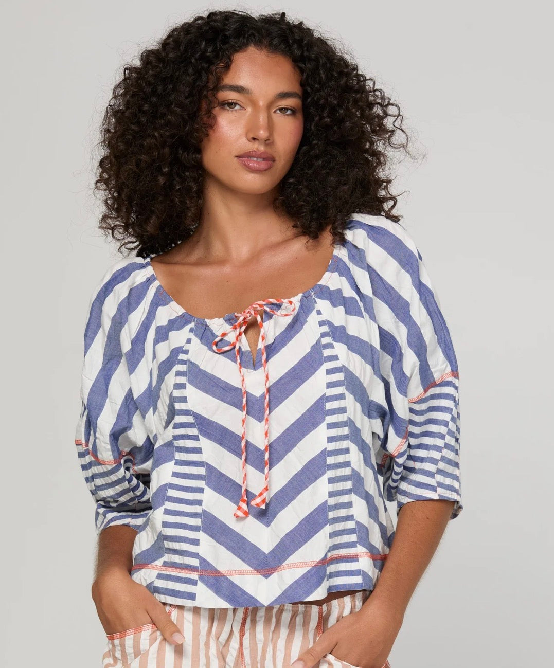 boomshankar || Lucia top || ocean stripe