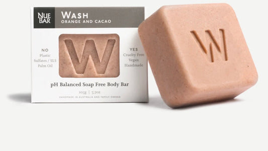 Nuebar || solid body wash bar || orange and cacao