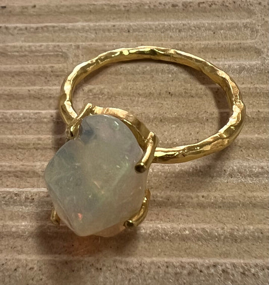 Jaipur gold jewellery || opal claw set ring
